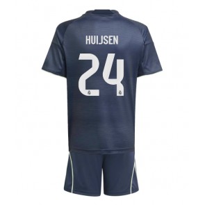 Real Madrid Dean Huijsen #24 Venkovní dres komplet pro Děti 2025-26 Krátkým Rukávem (+ Krátké kalhoty)