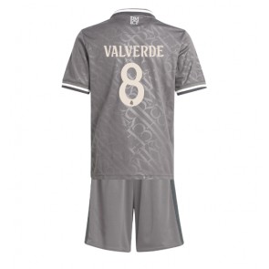 Real Madrid Federico Valverde #8 Alternativní dres komplet pro Děti 2024-25 Krátkým Rukávem (+ Krátké kalhoty)