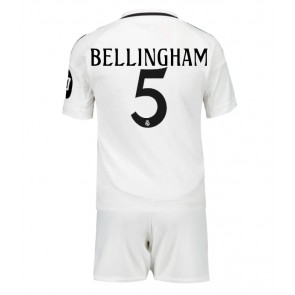 Real Madrid Jude Bellingham #5 Domácí dres komplet pro Děti 2024-25 Krátkým Rukávem (+ Krátké kalhoty)