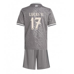 Real Madrid Lucas Vazquez #17 Alternativní dres komplet pro Děti 2024-25 Krátkým Rukávem (+ Krátké kalhoty)