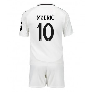 Real Madrid Luka Modric #10 Domácí dres komplet pro Děti 2024-25 Krátkým Rukávem (+ Krátké kalhoty)