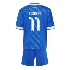 Real Madrid Rodrygo Goes #11 Alternativní dres komplet pro Děti 2025-26 Krátkým Rukávem (+ Krátké kalhoty) Real Madrid Rodrygo Goes #11 Alternativní dres komplet pro Děti 2025-26 Krátkým Rukávem (+ Krátké kalhoty)