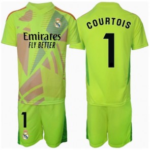Real Madrid Thibaut Courtois #1 Brankář Alternativní dres komplet pro Děti 2024-25 Krátkým Rukávem (+ Krátké kalhoty)