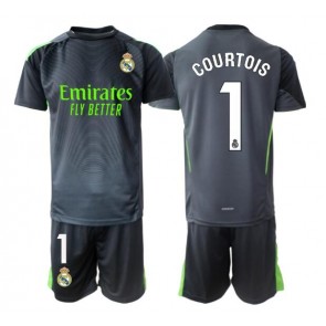 Real Madrid Thibaut Courtois #1 Brankář Alternativní dres komplet pro Děti 2025-26 Krátkým Rukávem (+ Krátké kalhoty)