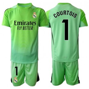 Real Madrid Thibaut Courtois #1 Brankář Venkovní dres komplet pro Děti 2025-26 Krátkým Rukávem (+ Krátké kalhoty)