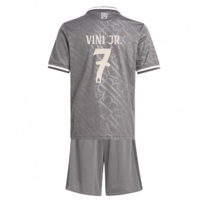 Real Madrid Vinicius Junior #7 Alternativní dres komplet pro Děti 2024-25 Krátkým Rukávem (+ Krátké kalhoty)