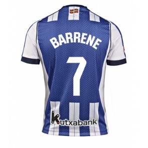 Real Sociedad Ander Barrenetxea #7 Domácí Dres 2025-26 Krátkým Rukávem Real Sociedad Ander Barrenetxea #7 Domácí Dres 2025-26 Krátkým Rukávem