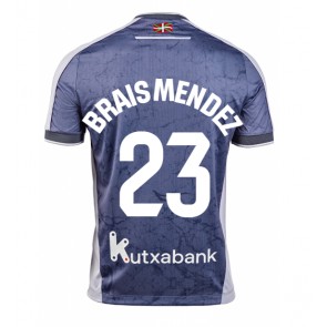 Real Sociedad Brais Mendez #23 Venkovní Dres 2025-26 Krátkým Rukávem Real Sociedad Brais Mendez #23 Venkovní Dres 2025-26 Krátkým Rukávem