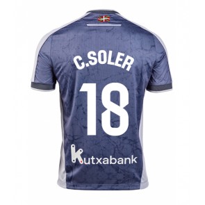 Real Sociedad Carlos Soler #18 Venkovní Dres 2025-26 Krátkým Rukávem Real Sociedad Carlos Soler #18 Venkovní Dres 2025-26 Krátkým Rukávem