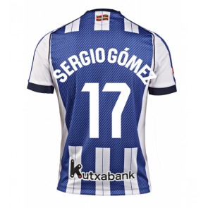 Real Sociedad Sergio Gomez #17 Domácí Dres 2025-26 Krátkým Rukávem Real Sociedad Sergio Gomez #17 Domácí Dres 2025-26 Krátkým Rukávem
