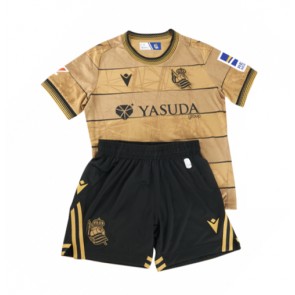 Real Sociedad Venkovní dres komplet pro Děti 2024-25 Krátkým Rukávem (+ Krátké kalhoty)