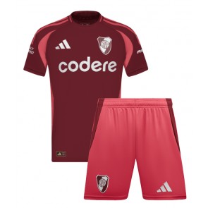 River Plate Venkovní dres komplet pro Děti 2024-25 Krátkým Rukávem (+ Krátké kalhoty)
