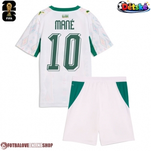 Senegal Sadio Mane #10 Domácí dres komplet pro Děti MS 2026 Krátkým Rukávem (+ Krátké kalhoty)