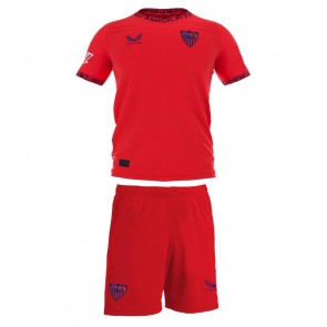 Sevilla Venkovní dres komplet pro Děti 2024-25 Krátkým Rukávem (+ Krátké kalhoty)