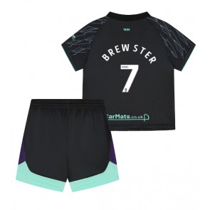 Sheffield United Rhian Brewster #7 Venkovní dres komplet pro Děti 2024-25 Krátkým Rukávem (+ Krátké kalhoty)