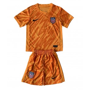 Spojené Státy Brankář Venkovní dres komplet pro Děti Copa America 2024 Krátkým Rukávem (+ Krátké kalhoty)