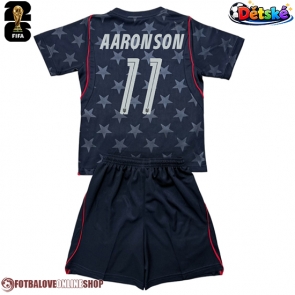Spojené státy Brenden Aaronson #11 Venkovní dres komplet pro Děti MS 2026 Krátkým Rukávem (+ Krátké kalhoty)