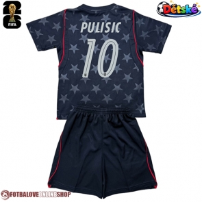Spojené státy Christian Pulisic #10 Venkovní dres komplet pro Děti MS 2026 Krátkým Rukávem (+ Krátké kalhoty)