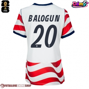 Spojené státy Folarin Balogun #20 Domácí Dres pro Dámy MS 2026 Krátkým Rukávem