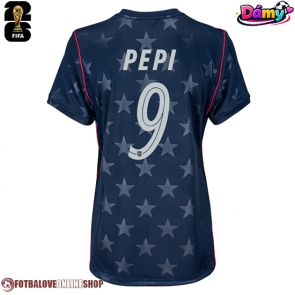 Spojené státy Ricardo Pepi #9 Venkovní Dres pro Dámy MS 2026 Krátkým Rukávem
