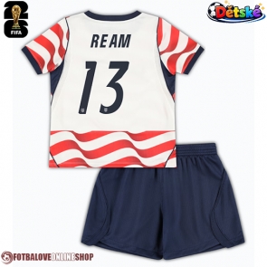 Spojené státy Tim Ream #13 Domácí dres komplet pro Děti MS 2026 Krátkým Rukávem (+ Krátké kalhoty)
