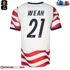 Spojené státy Timothy Weah #21 Domácí Dres MS 2026 Krátkým Rukávem