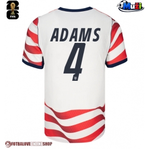 Spojené státy Tyler Adams #4 Domácí Dres MS 2026 Krátkým Rukávem