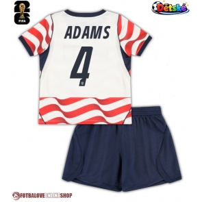 Spojené státy Tyler Adams #4 Domácí dres komplet pro Děti MS 2026 Krátkým Rukávem (+ Krátké kalhoty)