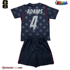 Spojené státy Tyler Adams #4 Venkovní dres komplet pro Děti MS 2026 Krátkým Rukávem (+ Krátké kalhoty)