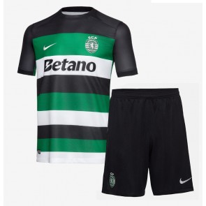 Sporting CP Domácí dres komplet pro Děti 2024-25 Krátkým Rukávem (+ Krátké kalhoty)