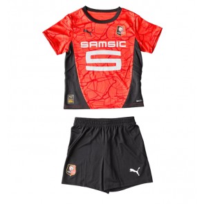 Stade Rennais Domácí dres komplet pro Děti 2024-25 Krátkým Rukávem (+ Krátké kalhoty)
