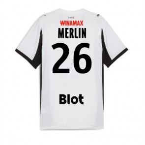 Stade Rennais Quentin Merlin #26 Venkovní Dres 2025-26 Krátkým Rukávem Stade Rennais Quentin Merlin #26 Venkovní Dres 2025-26 Krátkým Rukávem