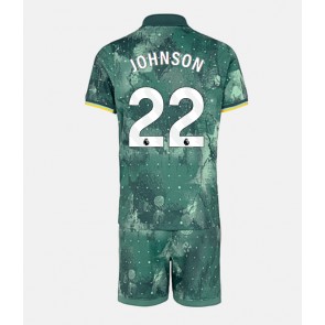 Tottenham Hotspur Brennan Johnson #22 Alternativní dres komplet pro Děti 2024-25 Krátkým Rukávem (+ Krátké kalhoty)