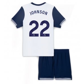 Tottenham Hotspur Brennan Johnson #22 Domácí dres komplet pro Děti 2024-25 Krátkým Rukávem (+ Krátké kalhoty)
