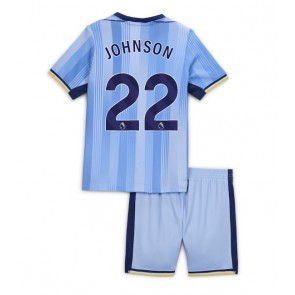 Tottenham Hotspur Brennan Johnson #22 Venkovní dres komplet pro Děti 2024-25 Krátkým Rukávem (+ Krátké kalhoty)