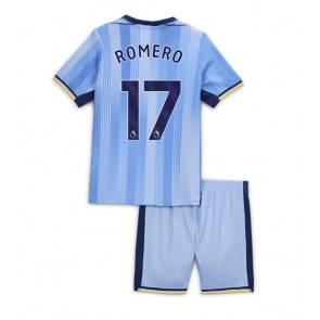 Tottenham Hotspur Cristian Romero #17 Venkovní dres komplet pro Děti 2024-25 Krátkým Rukávem (+ Krátké kalhoty)
