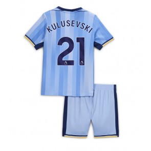 Tottenham Hotspur Dejan Kulusevski #21 Venkovní dres komplet pro Děti 2024-25 Krátkým Rukávem (+ Krátké kalhoty)