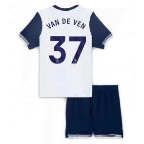 Tottenham Hotspur Micky van de Ven #37 Domácí dres komplet pro Děti 2024-25 Krátkým Rukávem (+ Krátké kalhoty)