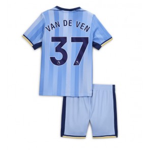 Tottenham Hotspur Micky van de Ven #37 Venkovní dres komplet pro Děti 2024-25 Krátkým Rukávem (+ Krátké kalhoty)