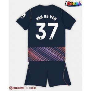Tottenham Hotspur Micky van de Ven #37 Venkovní dres komplet pro Děti 2026-27 Krátkým Rukávem (+ Krátké kalhoty)
