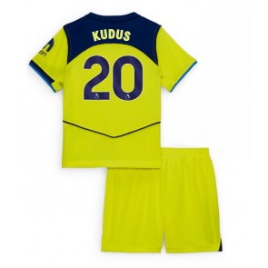 Tottenham Hotspur Mohammed Kudus #20 Alternativní dres komplet pro Děti 2025-26 Krátkým Rukávem (+ Krátké kalhoty)