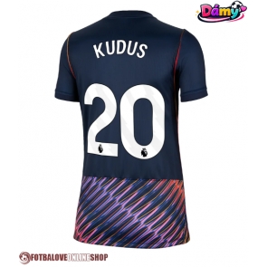 Tottenham Hotspur Mohammed Kudus #20 Venkovní Dres pro Dámy 2026-27 Krátkým Rukávem