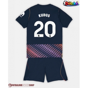 Tottenham Hotspur Mohammed Kudus #20 Venkovní dres komplet pro Děti 2026-27 Krátkým Rukávem (+ Krátké kalhoty)