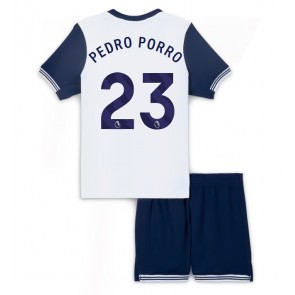 Tottenham Hotspur Pedro Porro #23 Domácí dres komplet pro Děti 2024-25 Krátkým Rukávem (+ Krátké kalhoty)