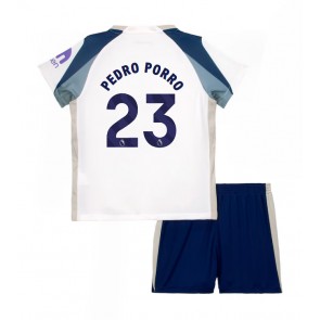 Tottenham Hotspur Pedro Porro #23 Domácí dres komplet pro Děti 2025-26 Krátkým Rukávem (+ Krátké kalhoty)