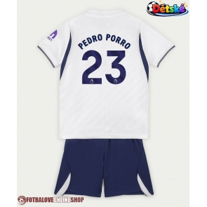 Tottenham Hotspur Pedro Porro #23 Domácí dres komplet pro Děti 2026-27 Krátkým Rukávem (+ Krátké kalhoty)
