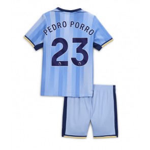 Tottenham Hotspur Pedro Porro #23 Venkovní dres komplet pro Děti 2024-25 Krátkým Rukávem (+ Krátké kalhoty)