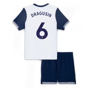 Tottenham Hotspur Radu Dragusin #6 Domácí dres komplet pro Děti 2024-25 Krátkým Rukávem (+ Krátké kalhoty)