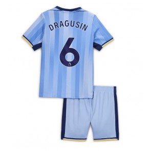 Tottenham Hotspur Radu Dragusin #6 Venkovní dres komplet pro Děti 2024-25 Krátkým Rukávem (+ Krátké kalhoty)