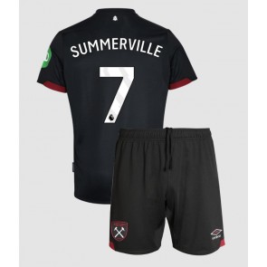 West Ham United Crysencio Summerville #7 Venkovní dres komplet pro Děti 2024-25 Krátkým Rukávem (+ Krátké kalhoty)